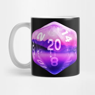 Nat20 Purple and Blue Mountain Lakes Mug